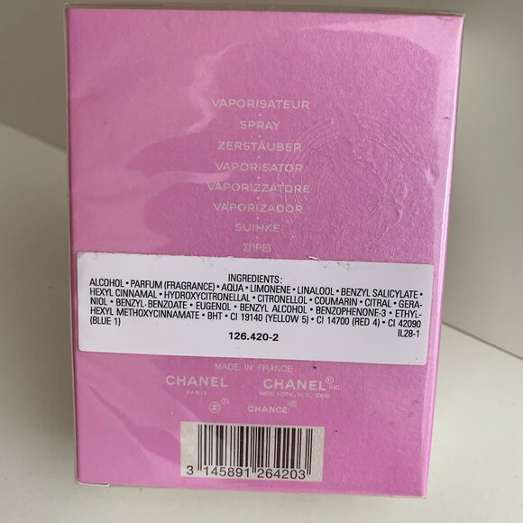 Chanel Chance for Women Eau de Parfum Spray, 1.7 Ounce / 50 mL - Picture 2 of 4